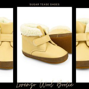 Lorenzo Sheep's Wool Baby Bootie Slippers